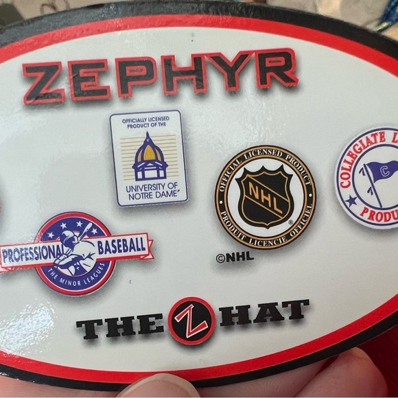 New! Zephyr Nebraska Baseball Embroidered Hat Cup SnapBack Huskers Red NWT! - Picture 7 of 11